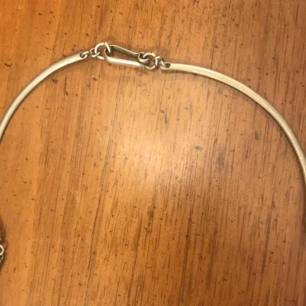 Alpaca Mexico silver turquoise necklace - Picture 4 of 5
